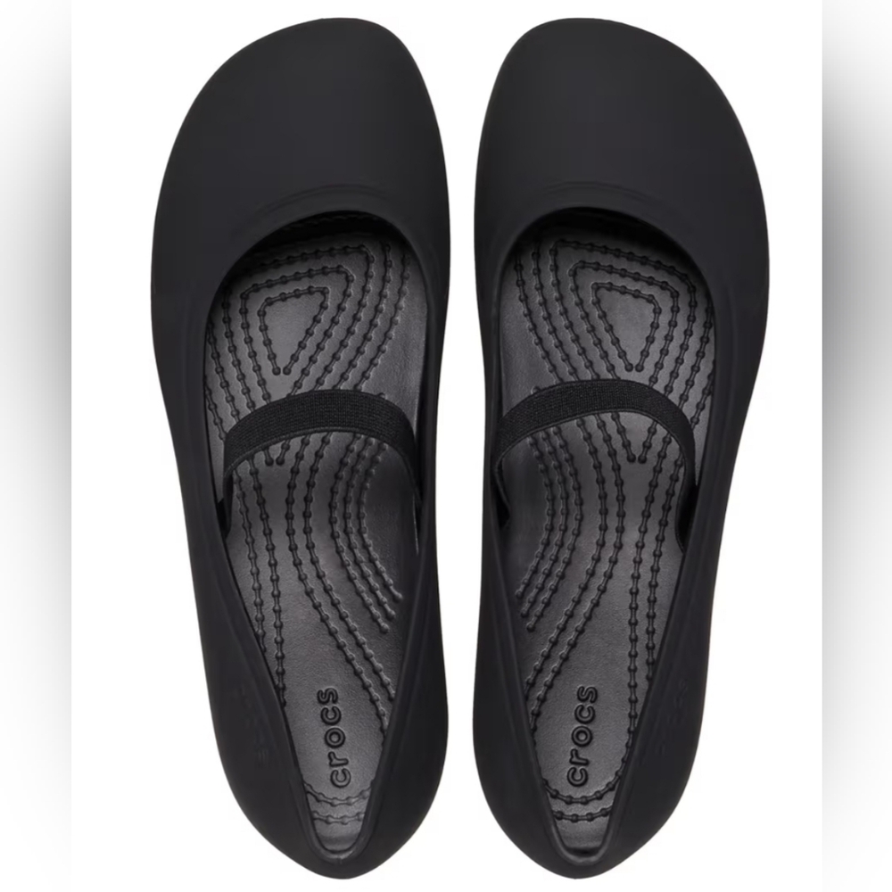 CROCS Brooklyn Collection Flats | Size J2 | Black